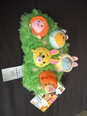 Disney Plush Green Fuzzy Multi-Character Toy